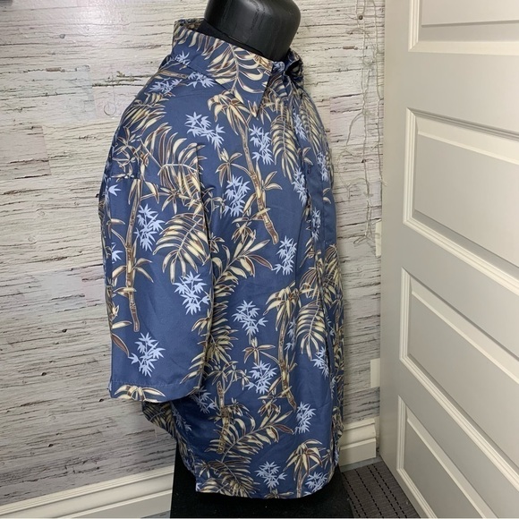 Maui Maui Hawaii Shirt Sz XL Blue Casual Button Down Short Sleeve Tropical Top - Picture 5 of 11